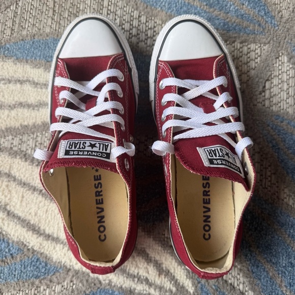 Converse Chuck Taylor All Star Canvas Unisex Low Top Shoe Maroon M5.5 W7.5 - Picture 6 of 7